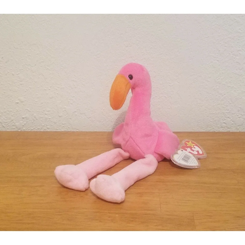 Ty Beanie Babies - Pinky the Flamingo style 4072 (1995)